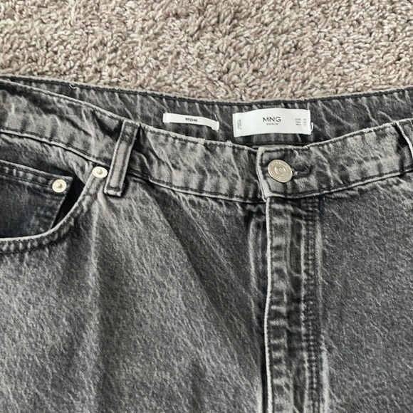 Mango MNG denim High Waist Tapered Mom Jeans. - Picture 4 of 9